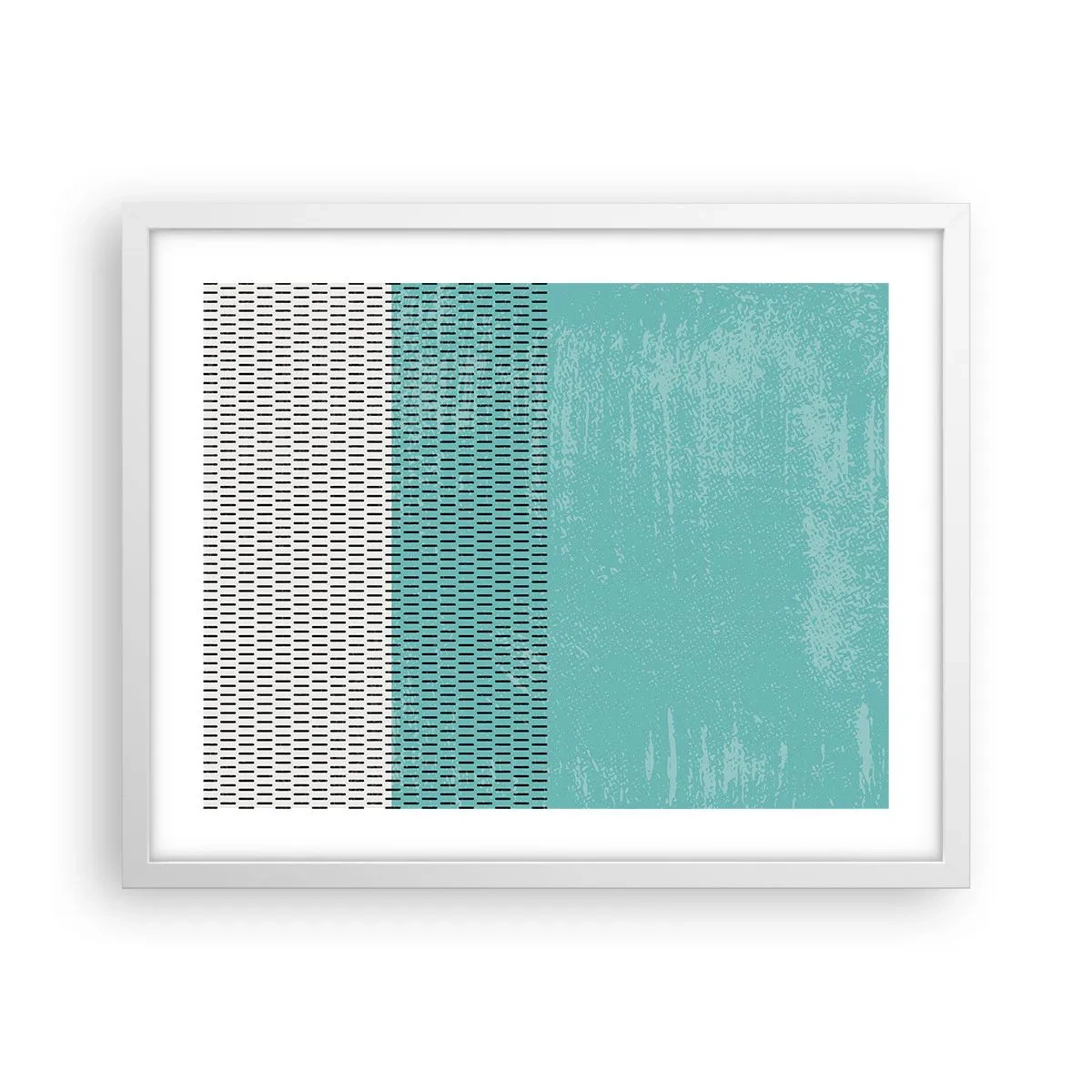 Poster in white frmae - Balanced Composition - 50x40 cm