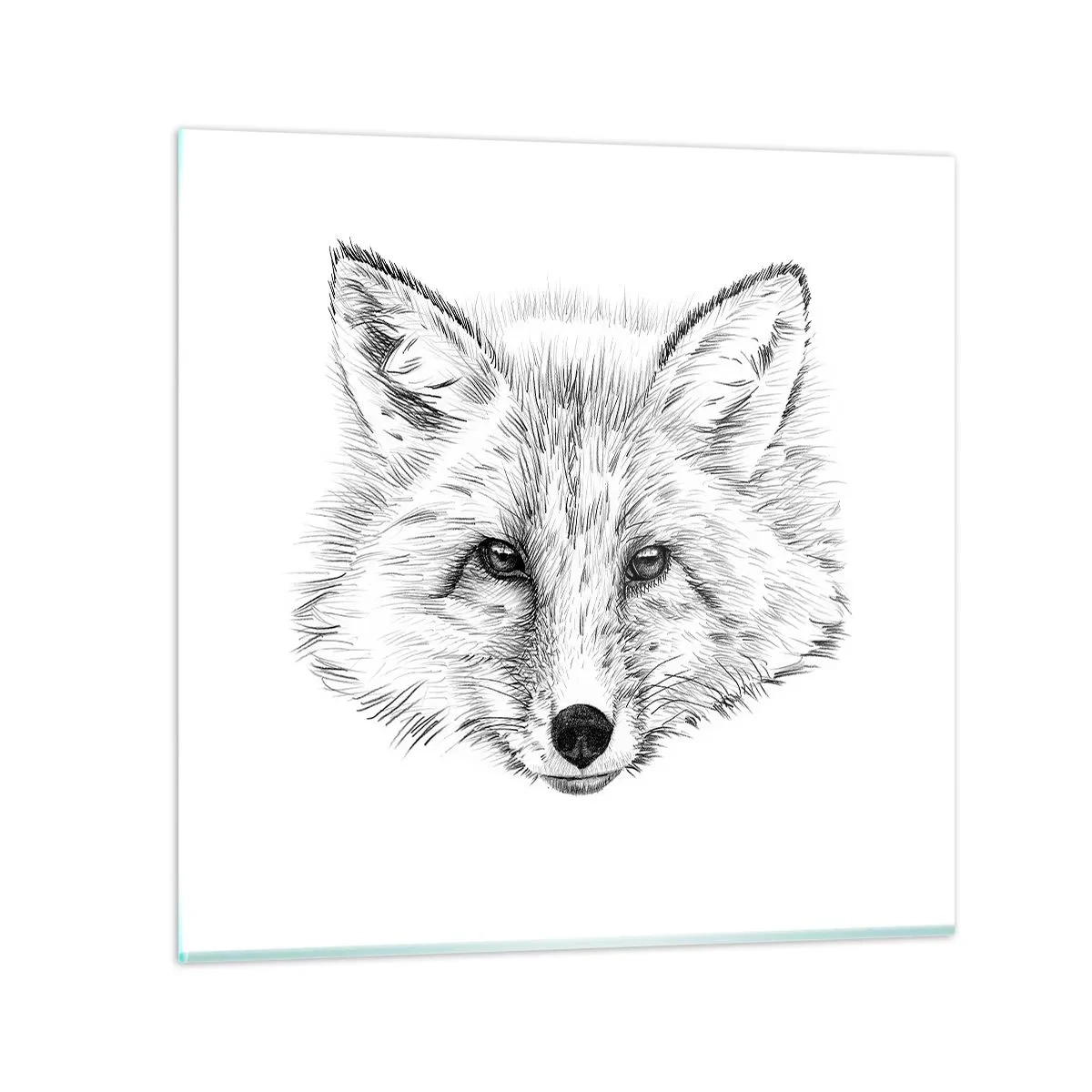 Glass picture - Foxy Look - 40x40 cm