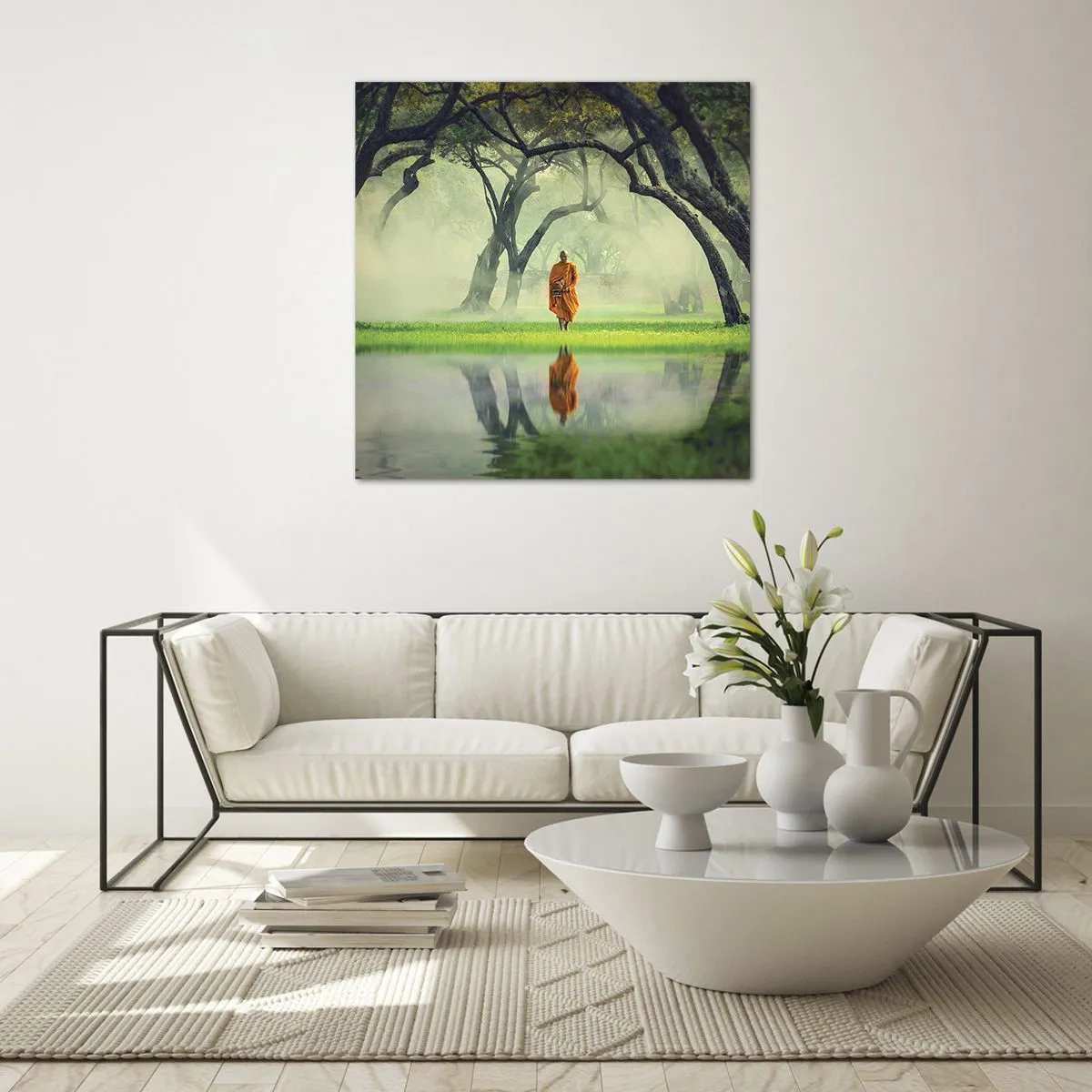 Glass picture - On the Way to Enlightenment - 30x30 cm