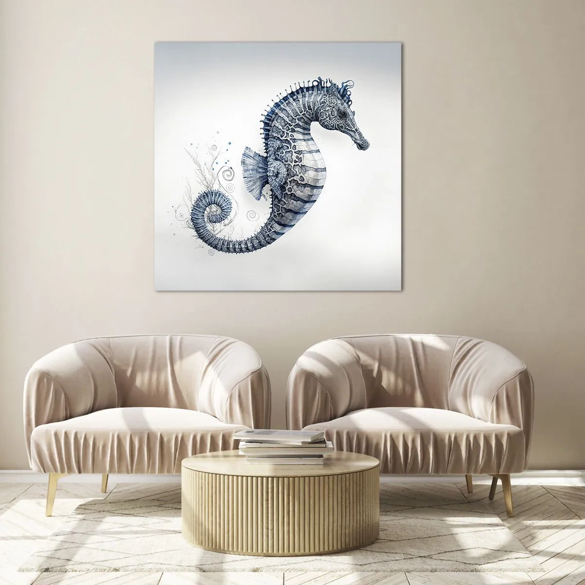 Glass picture - Subtle Joke of Nature - 60x60 cm