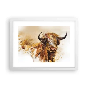 Poster in white frmae - Pride of a Hunter - 40x30 cm