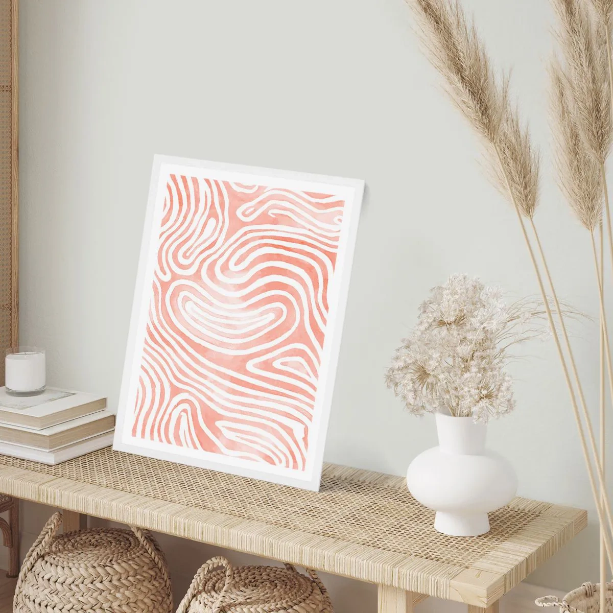 Poster in white frmae - In a Coral Maze - 61x91 cm