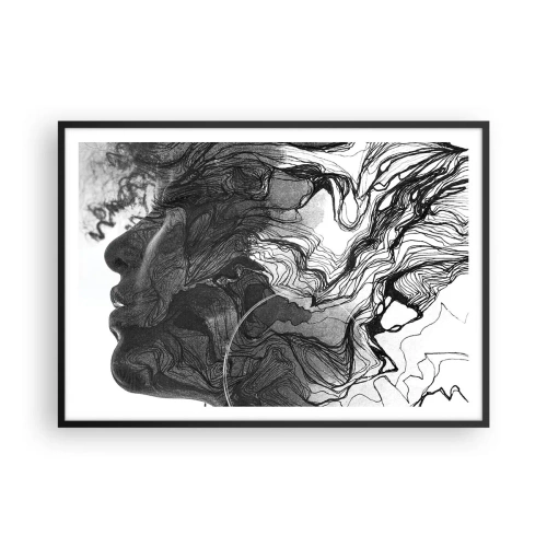Poster in black frame - Wrapped up in Dreams - 100x70 cm