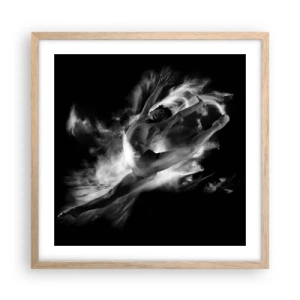 Poster in light oak frame - Stopped i in Flight - 50x50 cm