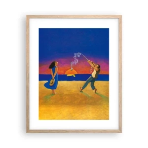 Poster in light oak frame - More than a Star from the Sky - 40x50 cm