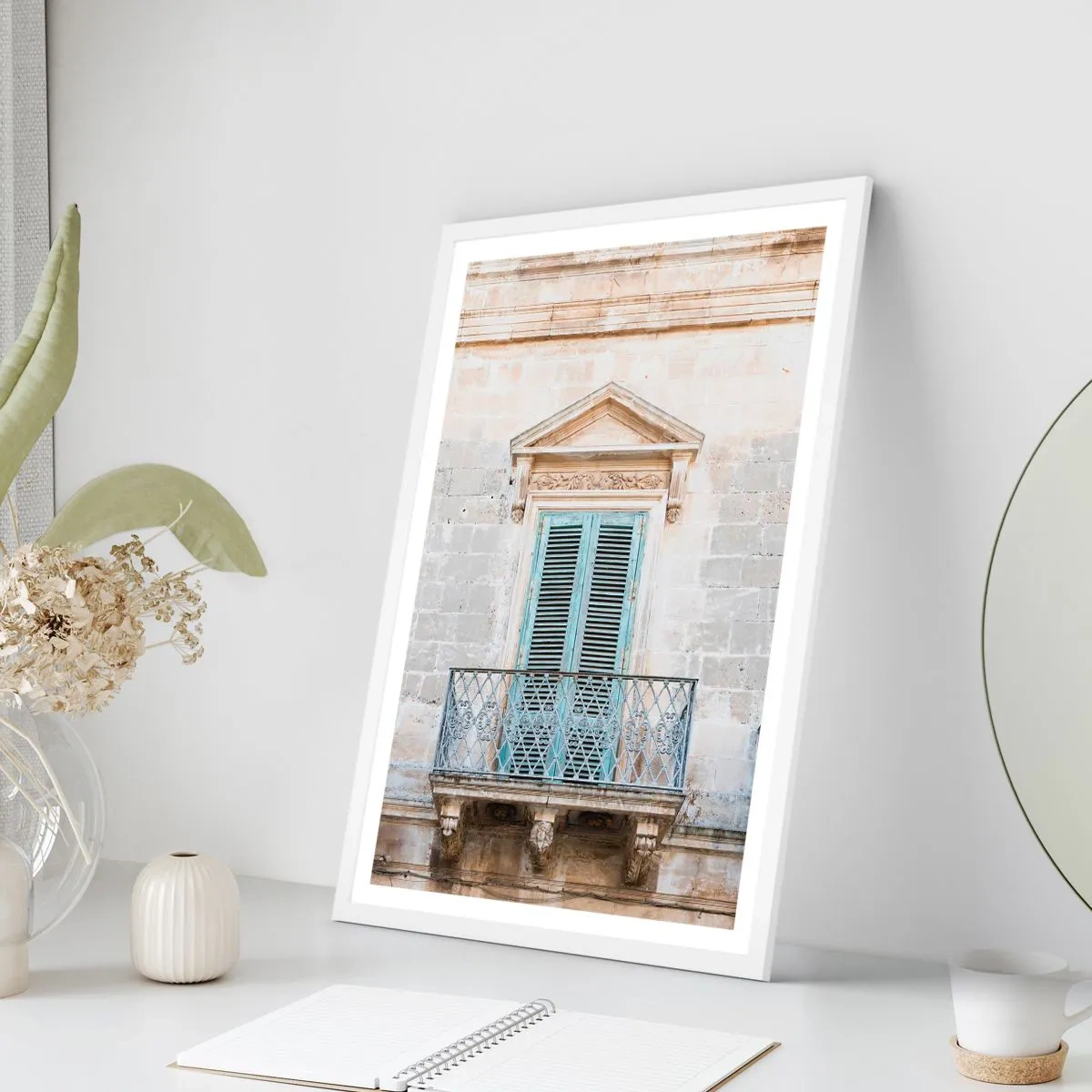 Poster in white frmae - Exceptional Charm of Italy - 70x100 cm