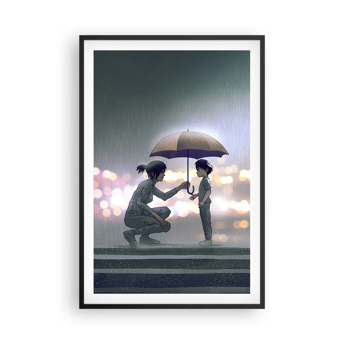 Poster in black frame - And Everything Is All Right - 61x91 cm