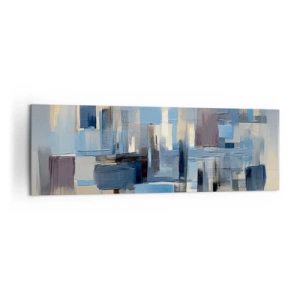 Canvas picture - Blue Construction - 160x50 cm