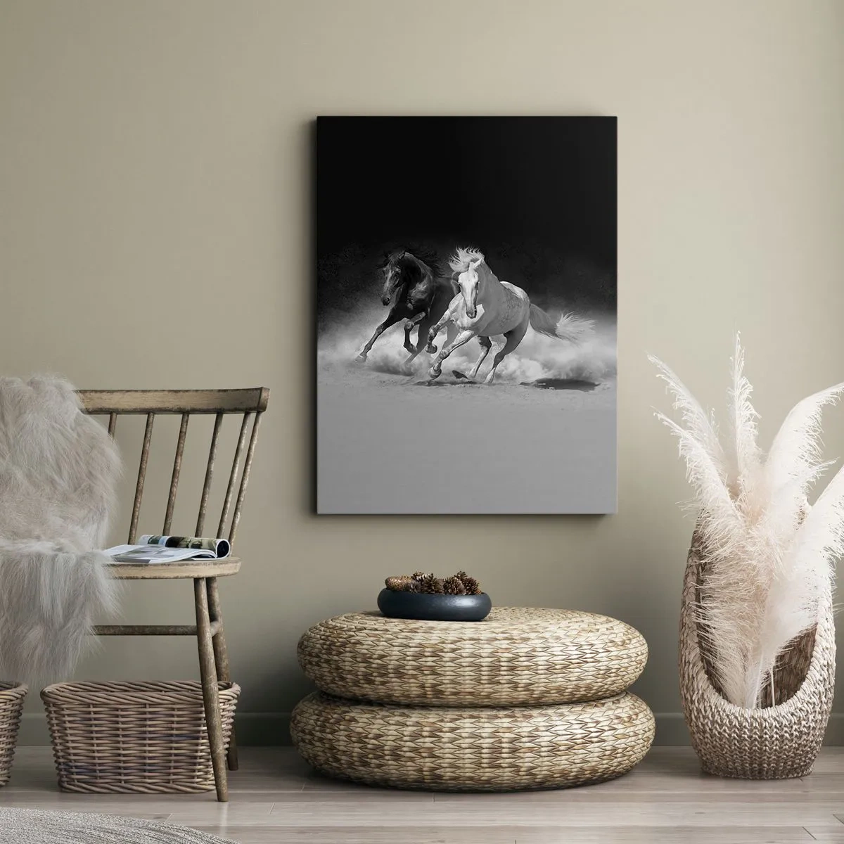 Canvas picture - Gallop of Freedom - 55x100 cm