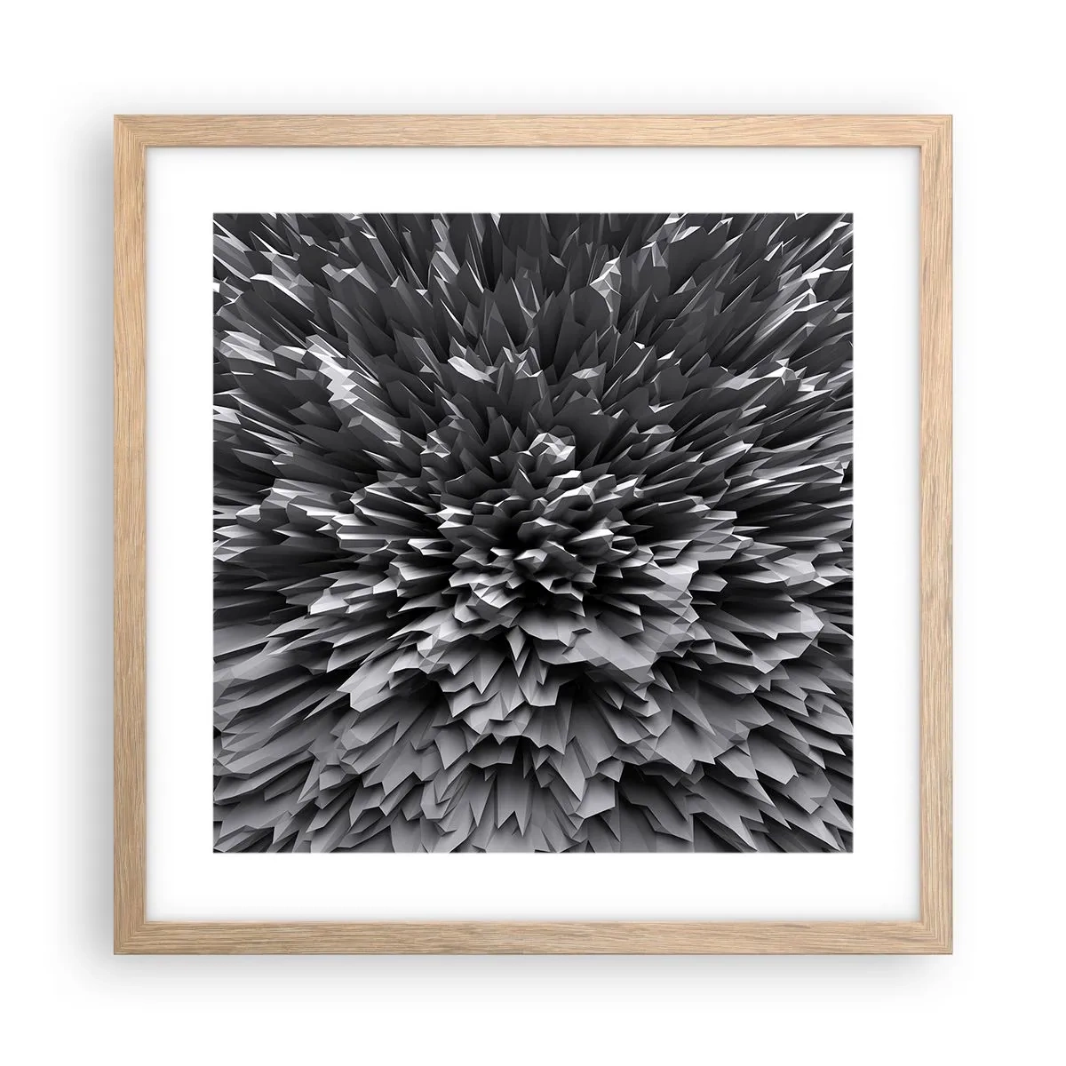 Poster in light oak frame - It Can's Be Any Sharper - 40x40 cm
