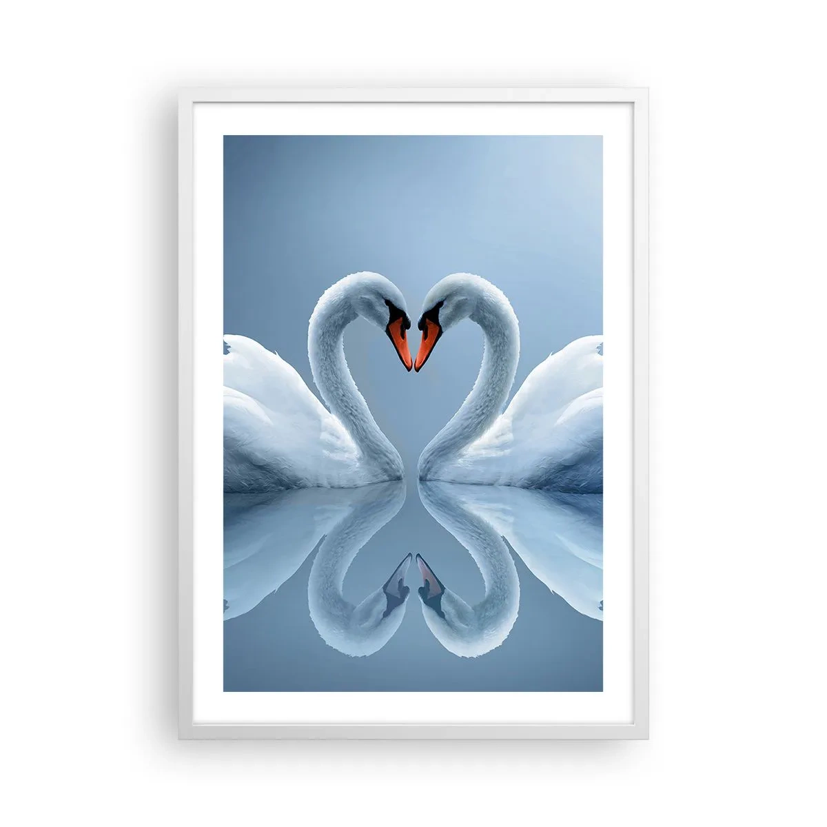 Poster in white frmae - Time for Love - 50x70 cm