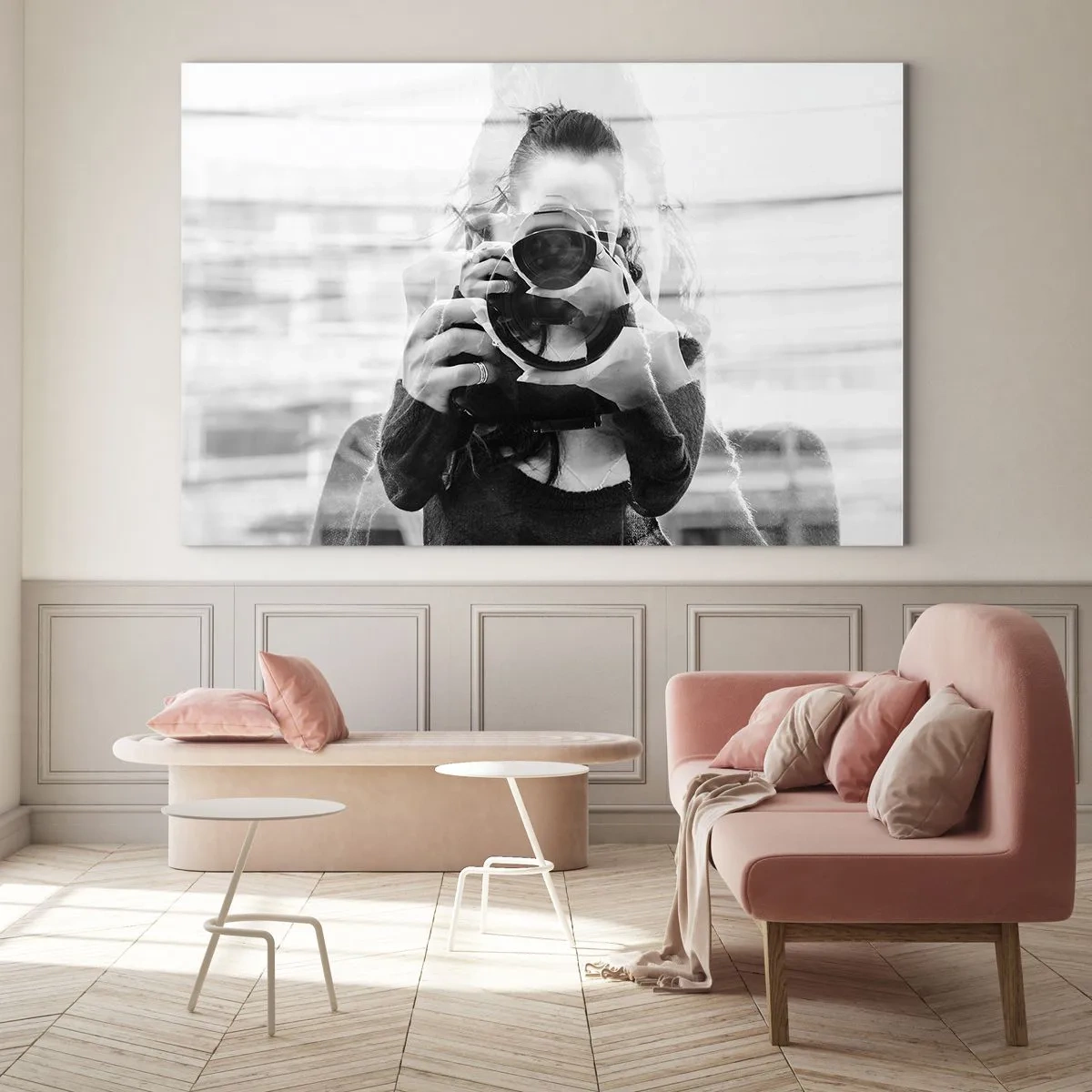 Glass picture - The creator and his material - 70x50cm - Creator and the Creation - Modern wall decoration for the living room and bedroom ARTTOR
