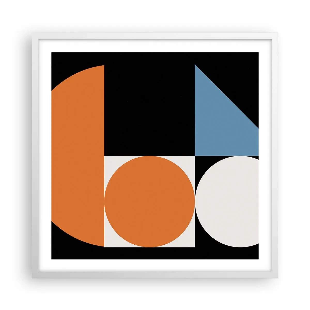 Poster in white frmae - Figure System - 60x60 cm