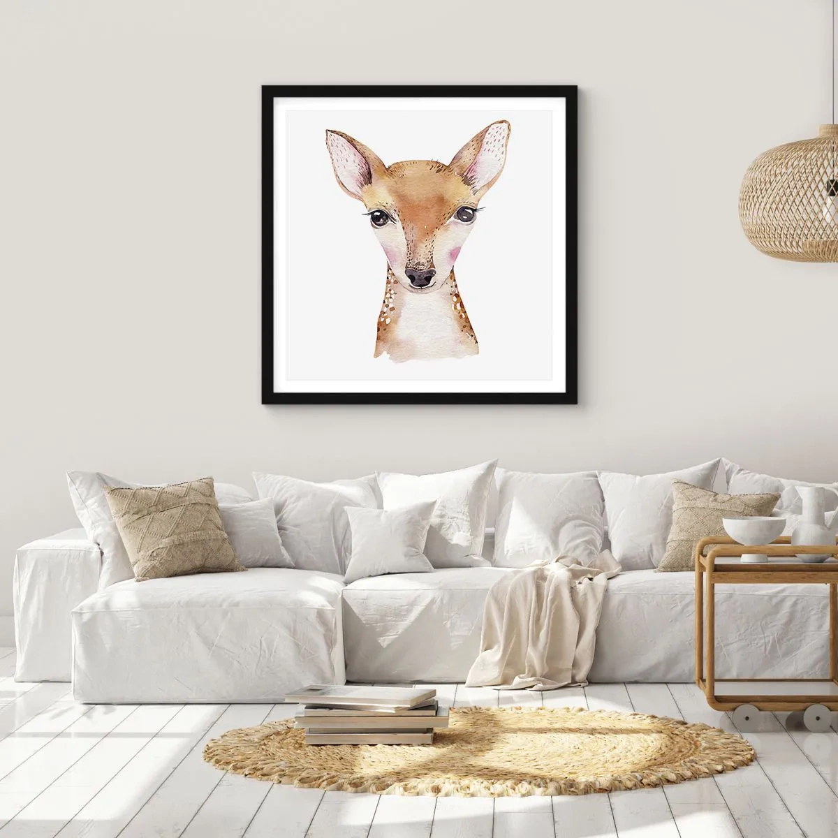 Poster in black frame - Nature of Innocence - 40x40 cm