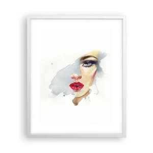 Poster in white frmae - Reflection in a Waterdrop - 40x50 cm