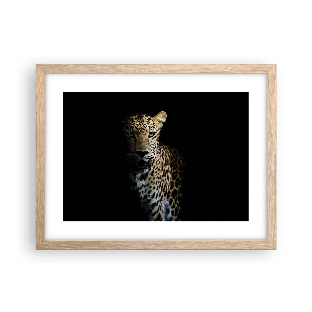 Poster in light oak frame - Dark Beauty - 40x30 cm
