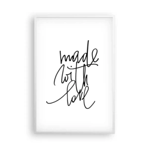 Poster in white frmae - Best Brand - 61x91 cm