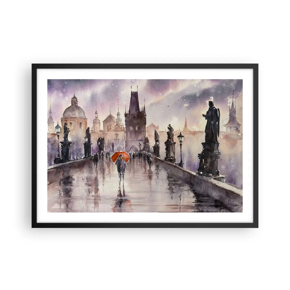 Poster in black frame - Peaople Don't Change - 70x50 cm