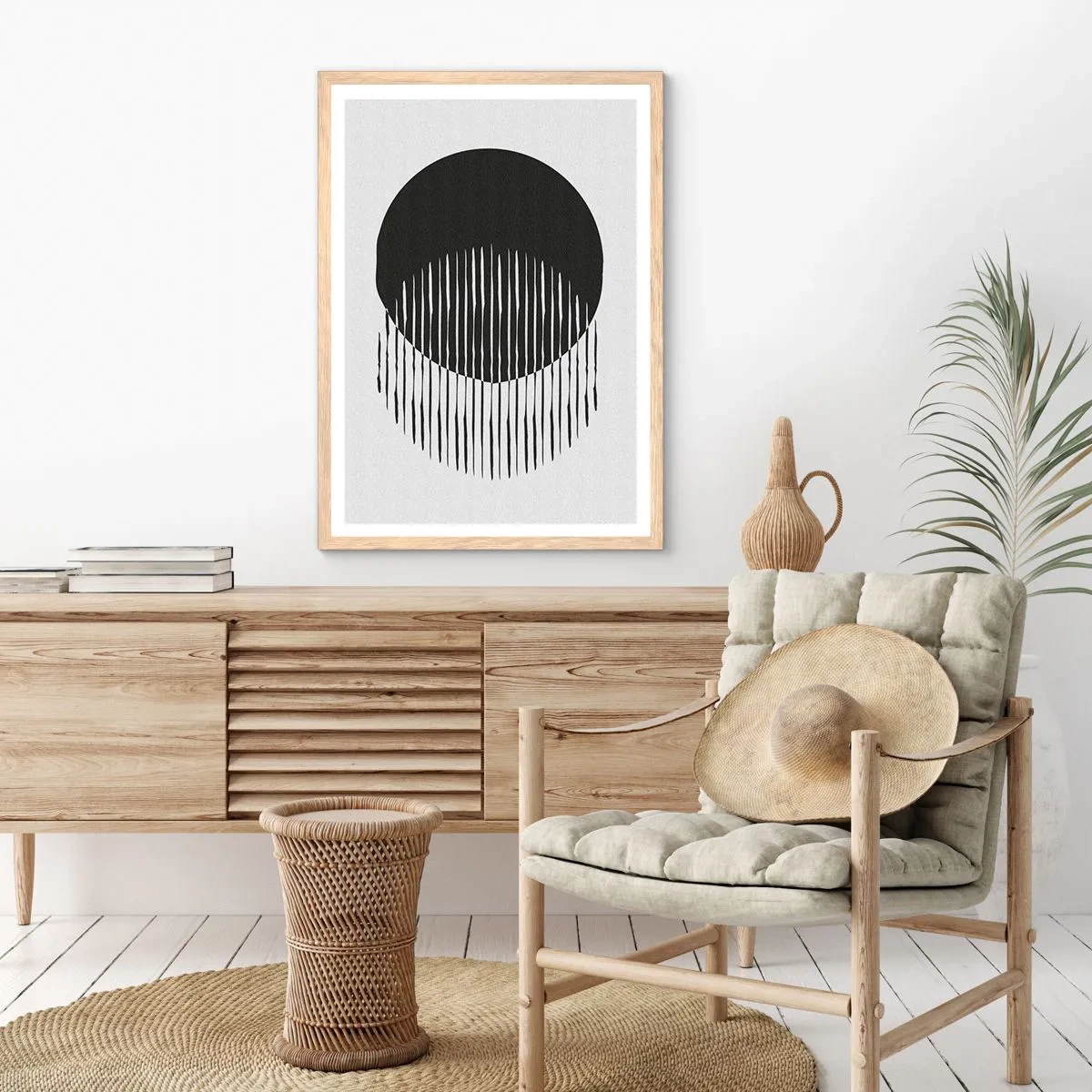 Poster in light oak frame - His Alter Ego - 30x40 cm