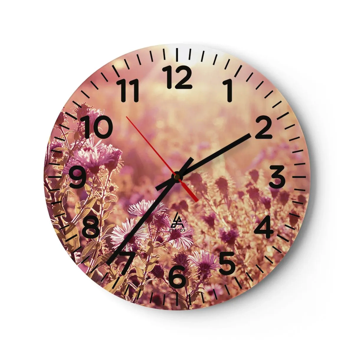 Wall clock - Clock on glass - Before Summer Goes - 40x40 cm