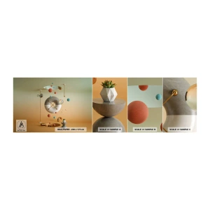 Photo Wallpaper Sample Self-Adhesive Deluxe Sticker - Anything Can Happen - Abstraction, Surrealism, 3D - 100x30 cm