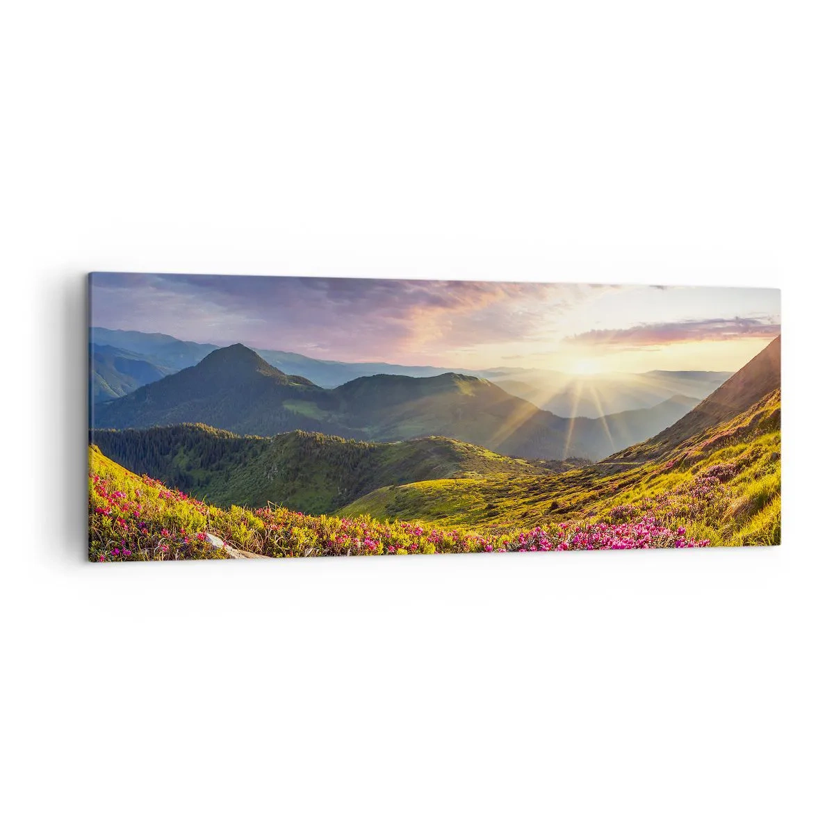 Canvas picture - Freshness of Mountain Morning - 140x50 cm