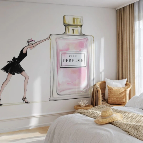 Self-Adhesive Photo Wallpaper Deluxe Sticker - The Essence of Womanhood - Woman, Perfume, Fashion - 200x140 cm