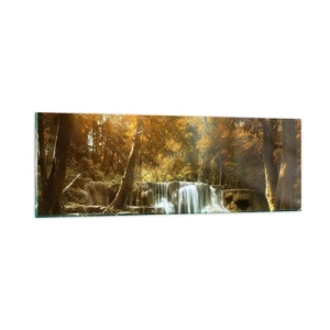 Glass picture - Park Cascade - 90x30 cm