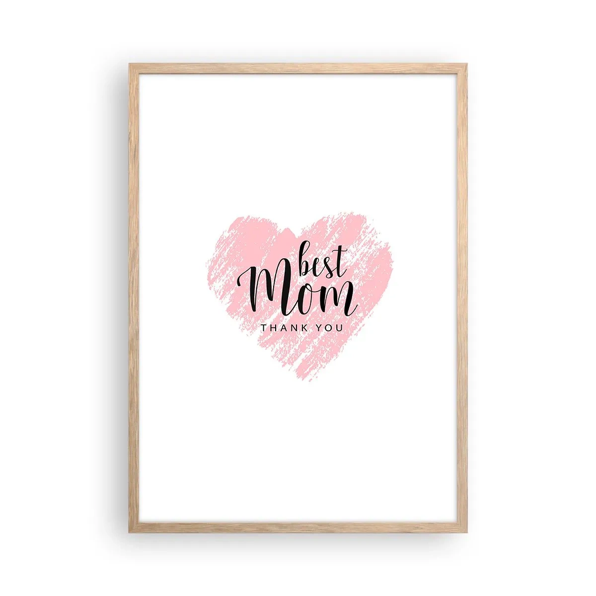 Poster in light oak frame - Always the Right Moment - 50x70 cm