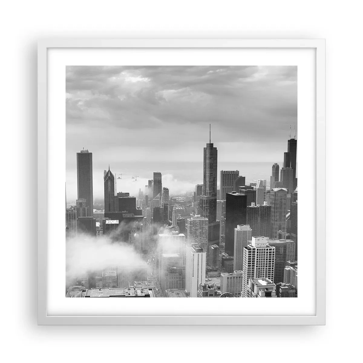 Poster in white frmae - American Landscape - 50x50 cm
