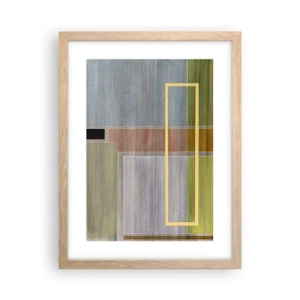 Poster in light oak frame - Straight and Calm - 30x40 cm