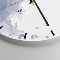 Clock face with lines