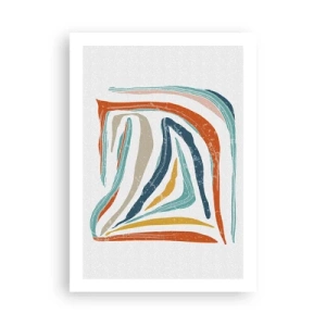 Poster - Abstract with a Friendly Smile - 50x70 cm