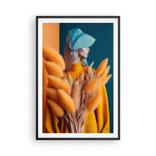 Poster in black frame - Fluffy Portrait - 61x91 cm