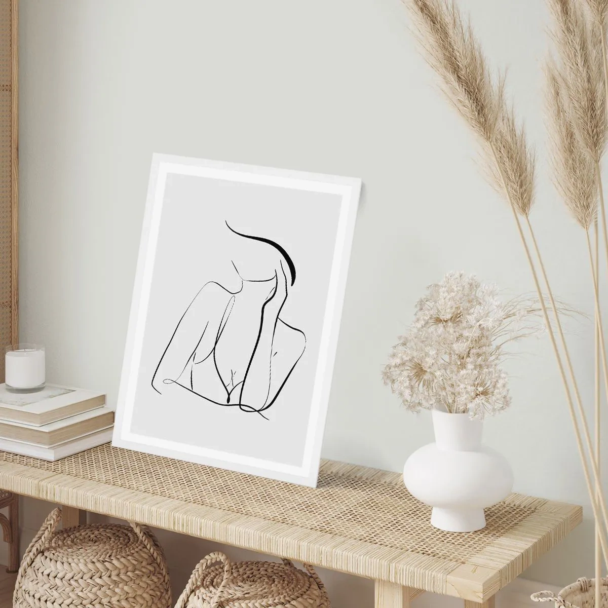 Poster in white frmae - On Waves of Dreams - 70x100 cm