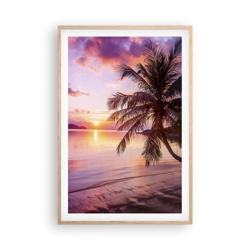 Poster in light oak frame - Bliss up to the Horizon - 61x91 cm