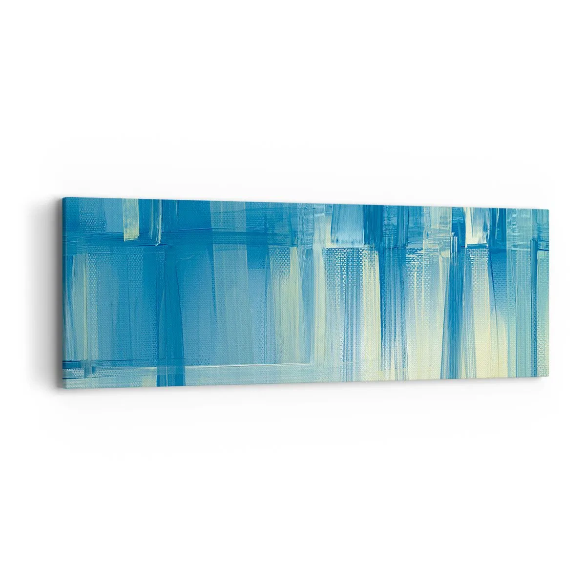 Canvas picture - Composition In Turquoise - 90x30 cm