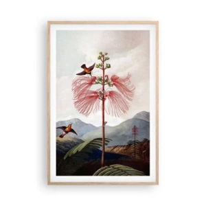 Poster in light oak frame - In a Tropical Paradise - 61x91 cm