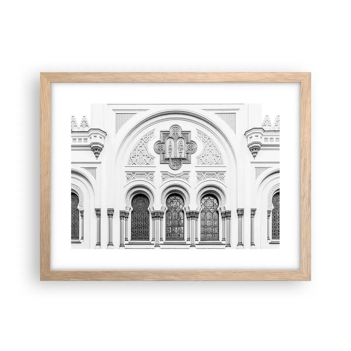 Poster in light oak frame - At the Crossroads of Cultures - 40x30 cm