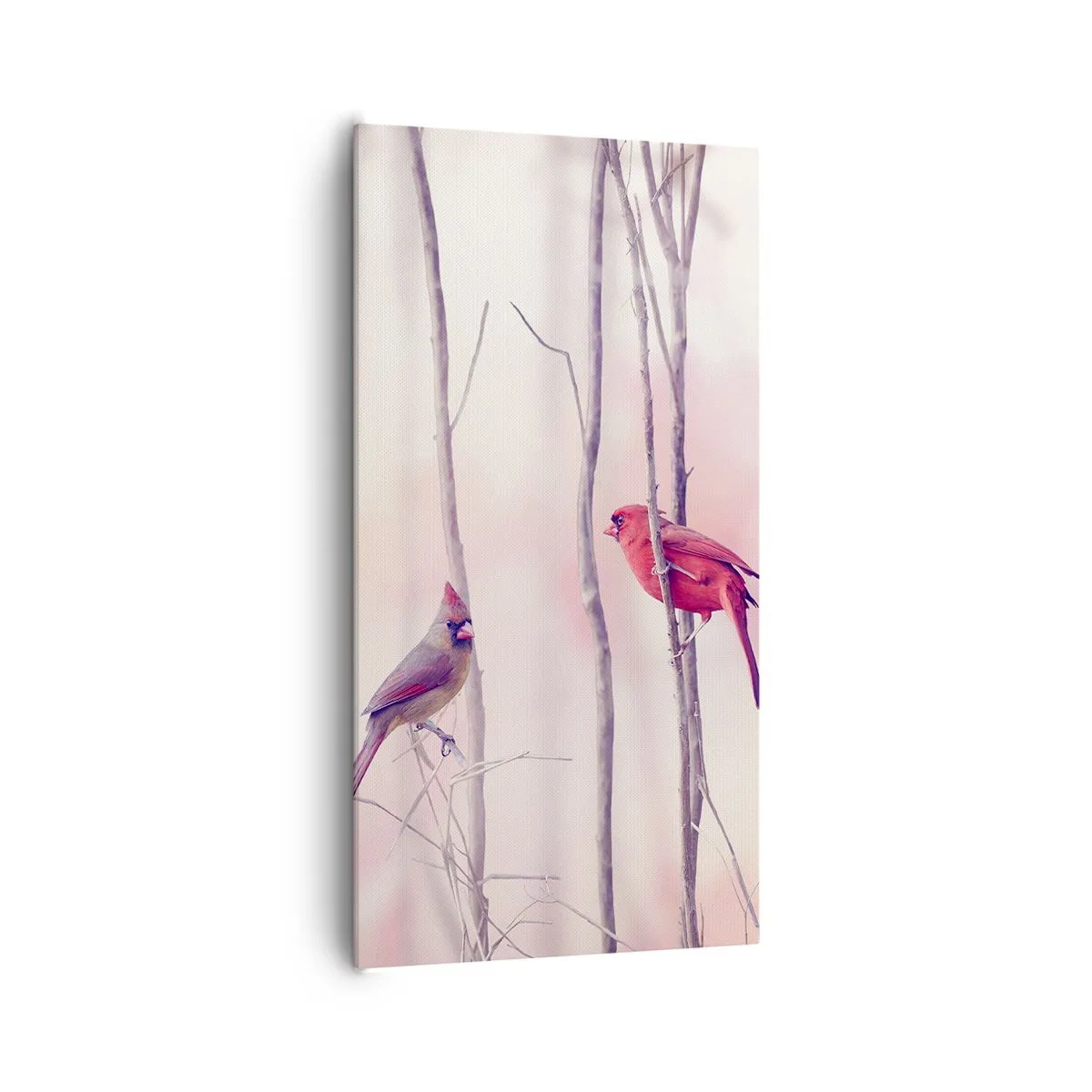 Canvas picture - Tale of a Pink Forest - 65x120 cm