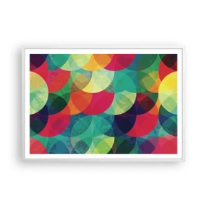 Poster in white frmae - Into the Rainbow - 100x70 cm
