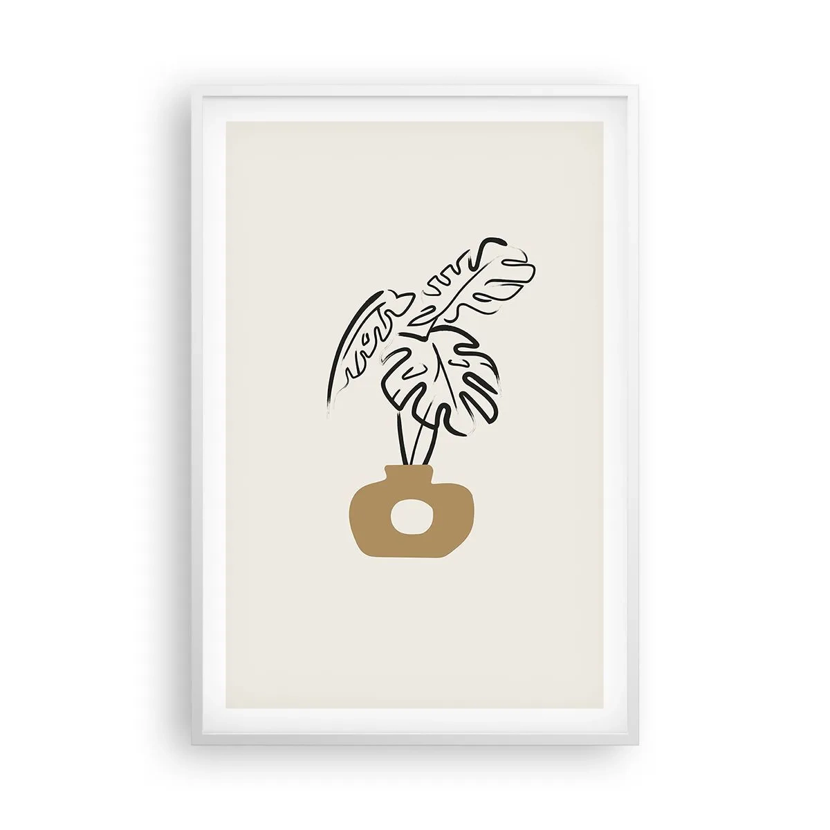 Poster in white frmae - Monstera - House Decoration - 61x91 cm