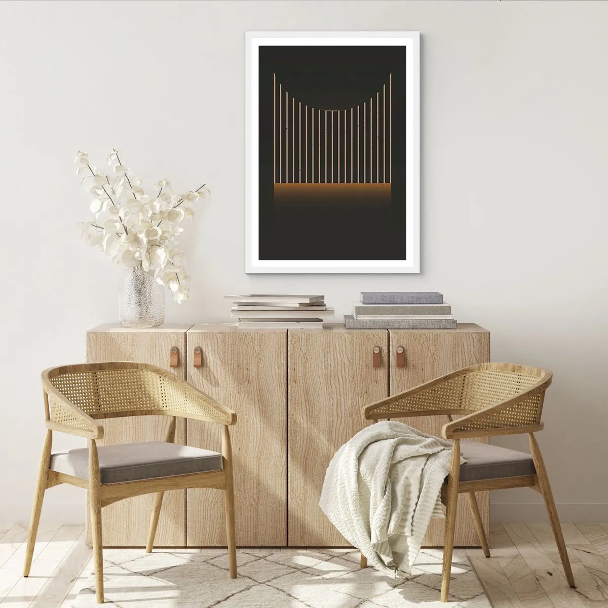 Poster in white frmae - Investigating Darkness - 70x100 cm