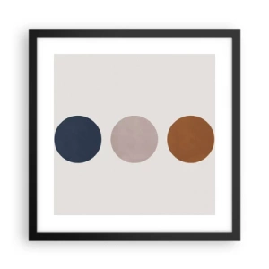 Poster in black frame - Symbol of Perfection - 40x40 cm
