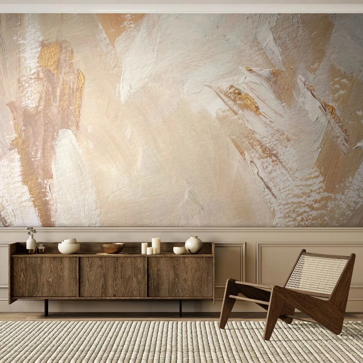 Photo Wallpaper Standard Eco - Pastel Composition - Minimalistic, Bright, Piece - 300x210 cm