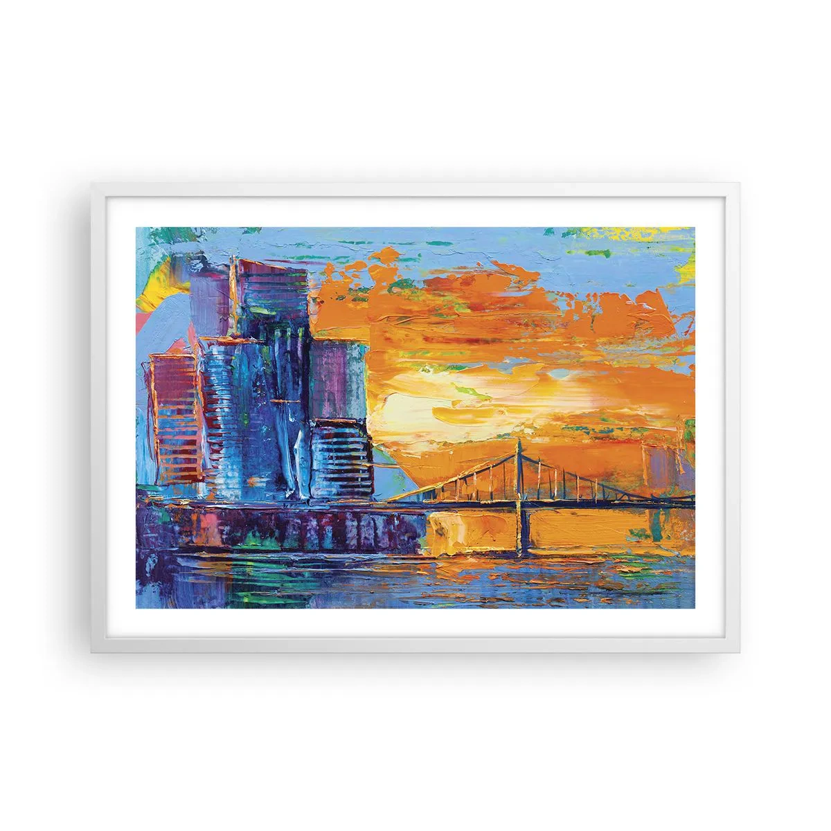 Poster in white frmae - Culture and Nature - 70x50 cm