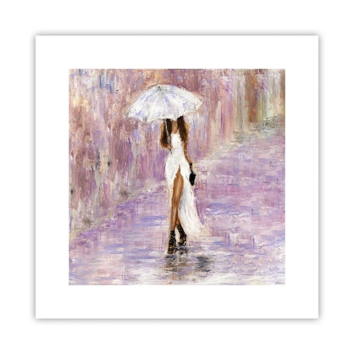 Poster - In Liliac Rain - 30x30 cm