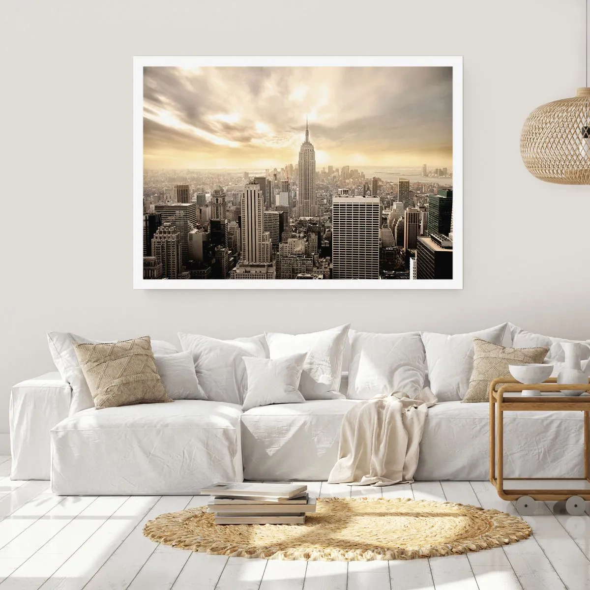 Poster - New York Woven in Grey - 91x61 cm