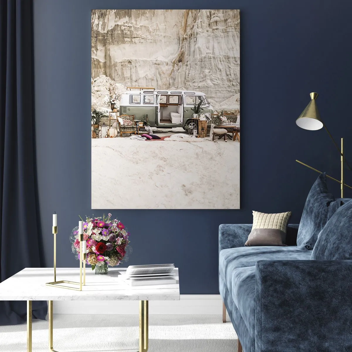 Glass picture - Time to Start the Trip - 70x100 cm