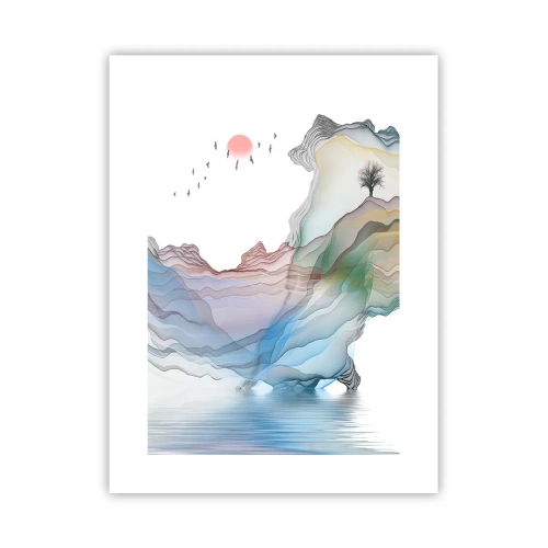 Poster - Towards Crystal Mountains - 30x40 cm